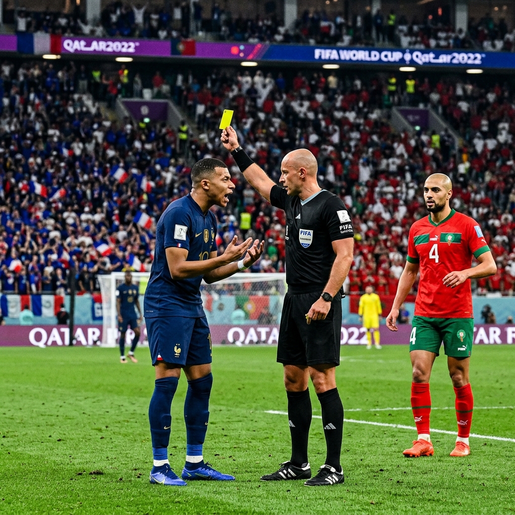 Francia vs Marruecos arbitraje Facundo Tello
